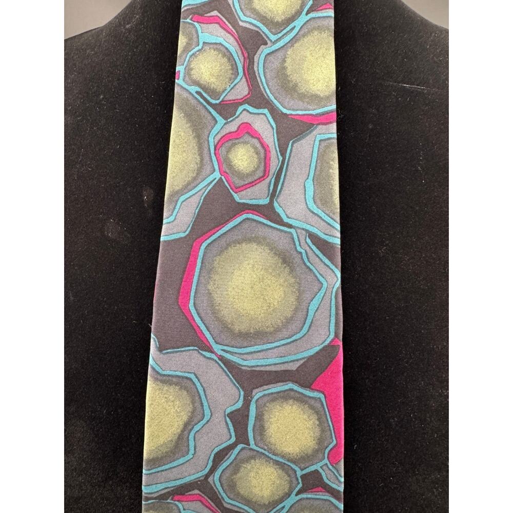 Colorful, Abstract Strathmore Necktie - Picture 4 of 11